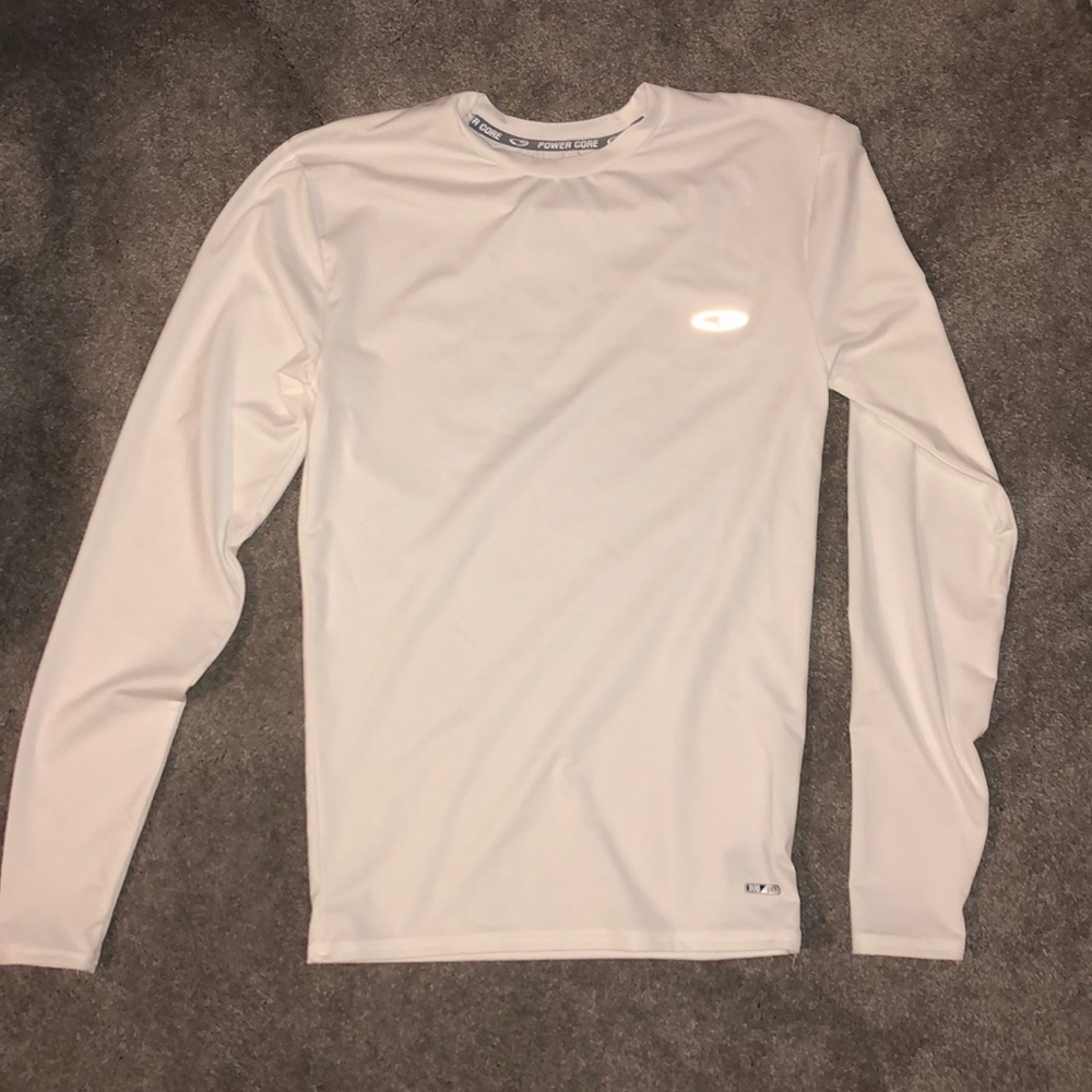 White Champion compression shirt